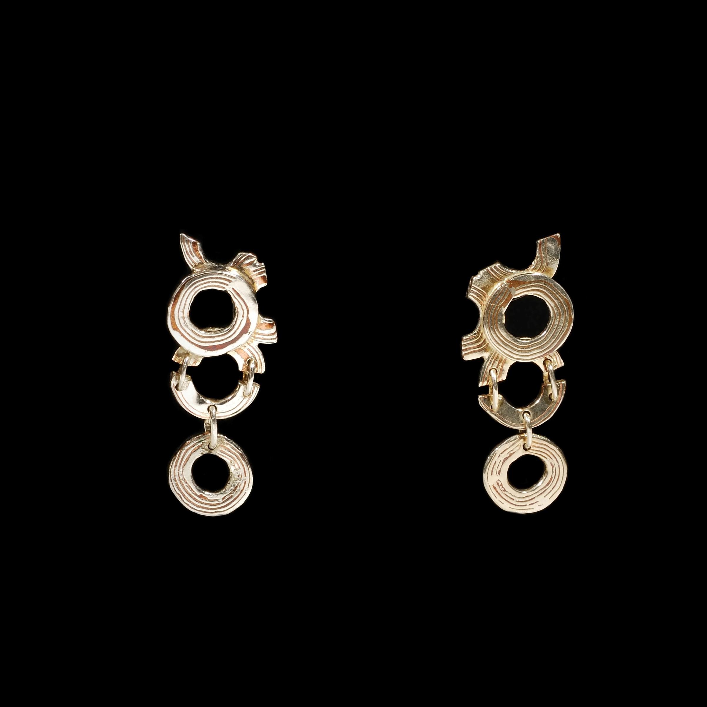 Mokume oorbellen - Afbeelding 2